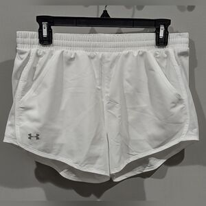 Women's Under Armour White Running Shorts Size M